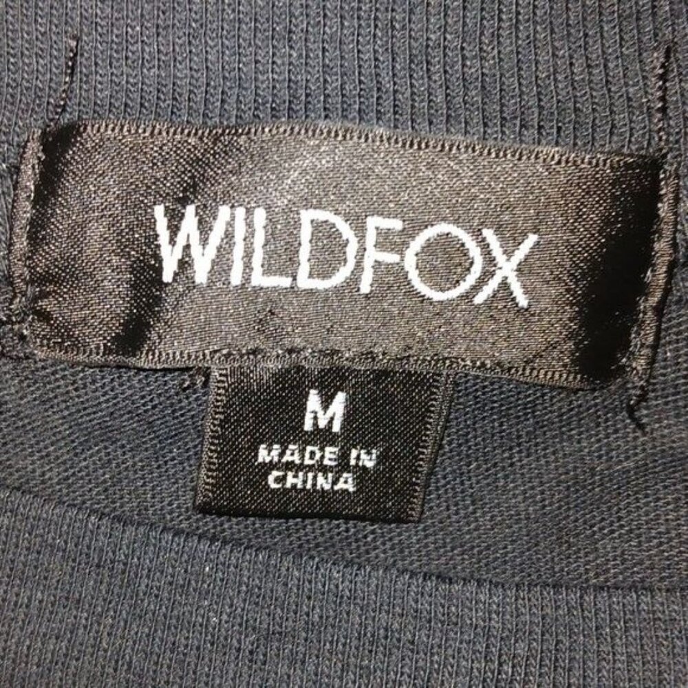 Wildfox Easy Does It Keke Crewneck T-shirt Jet Black - Picture 5 of 6